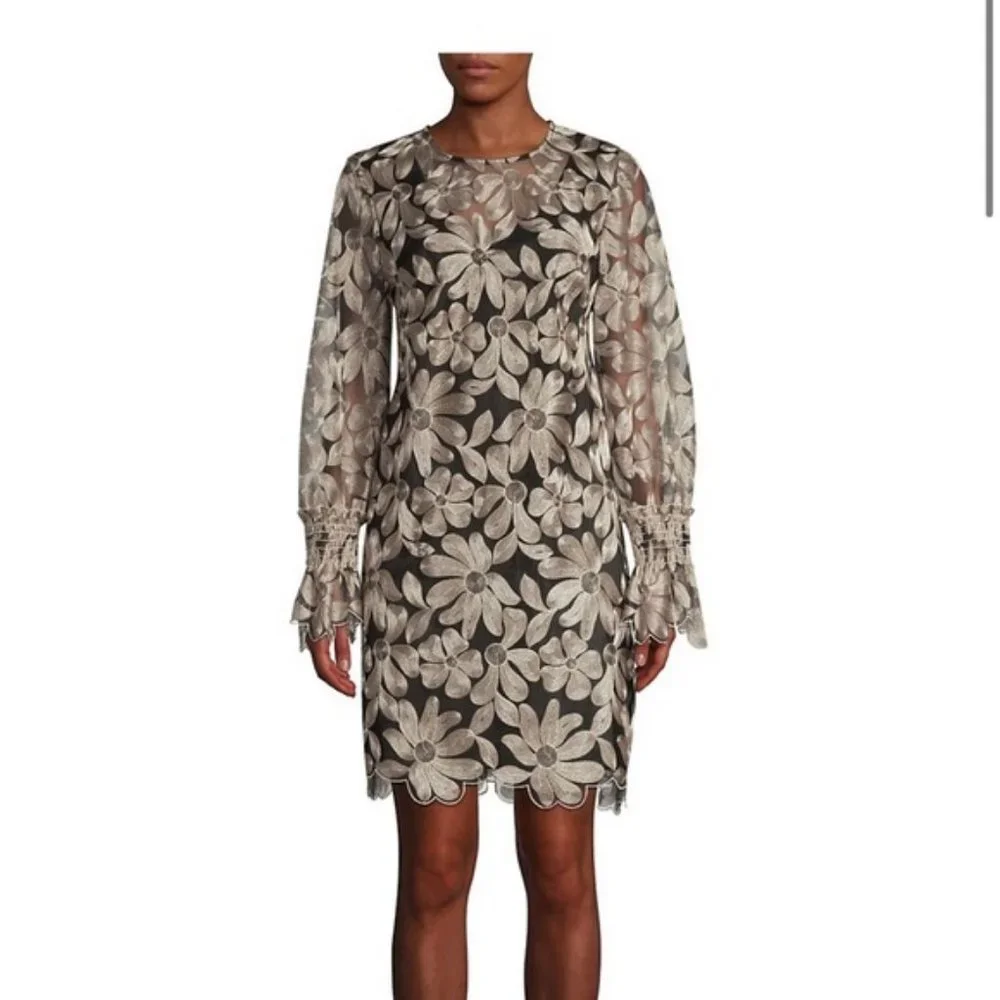 Trina Turk Wine Country Vinology Embroidery Sheath Dress Size 4 NWT - Picture 1 of 7